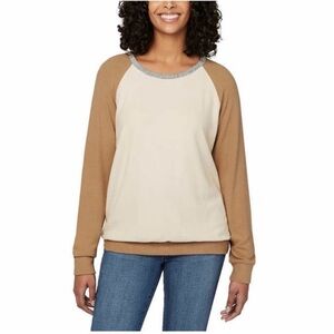 NWT Buffalo Ladies Cozy Long Sleeve Top CAMEL COLOR BLOCK - size M cozy